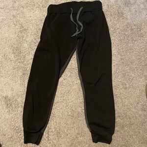 Women's Black Jogger Sweatpants with Drawstring